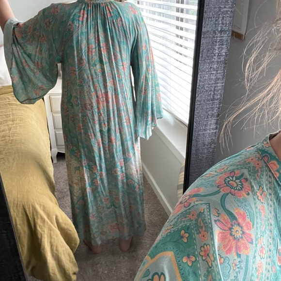 Spell Farrah Half Moon Gown Aqua M - Picture 4 of 9